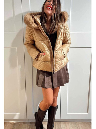 Chaqueta Acolchada Capucha VARCHELLE Camel HEVE