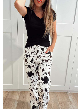Jeans Straight Animal Print NYLVE HEVE