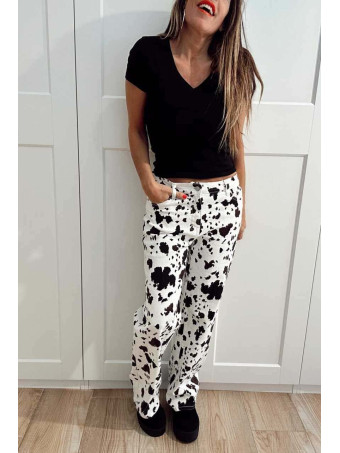 Jeans Straight Animal Print NYLVE HEVE