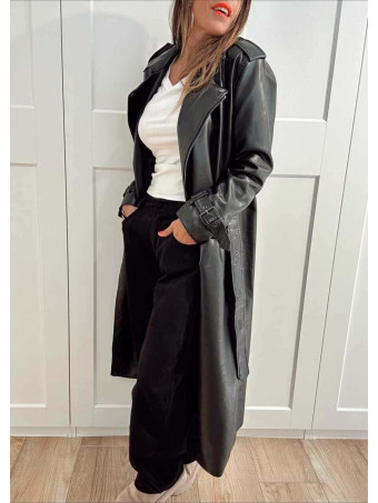 Pantalón Balloon Efecto Ante KORNE Negro HEVE