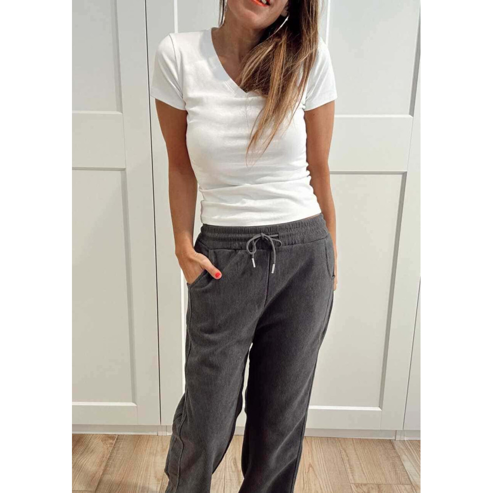 Pantalón Casual Pana NOAR Gris HEVE