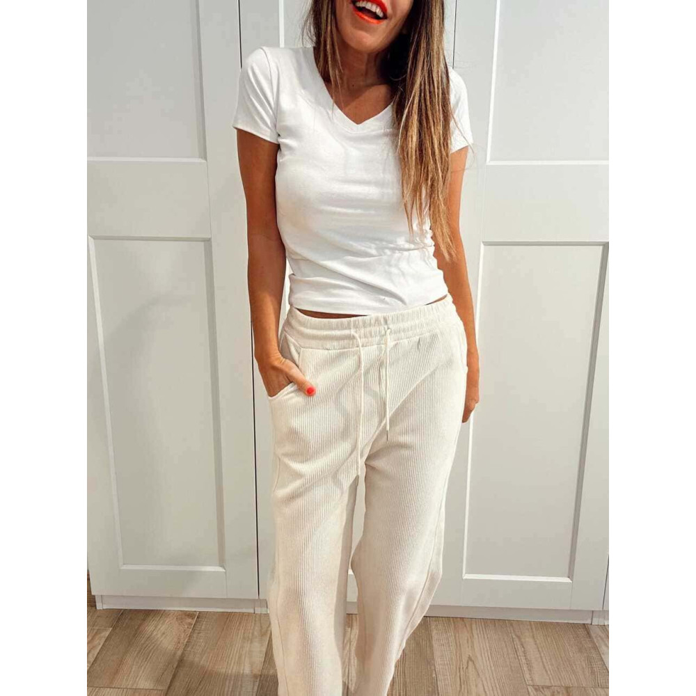 Pantalón Casual Pana NOAR Crudo HEVE