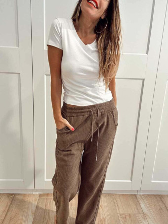 Pantalón Casual Pana NOAR Marrón HEVE