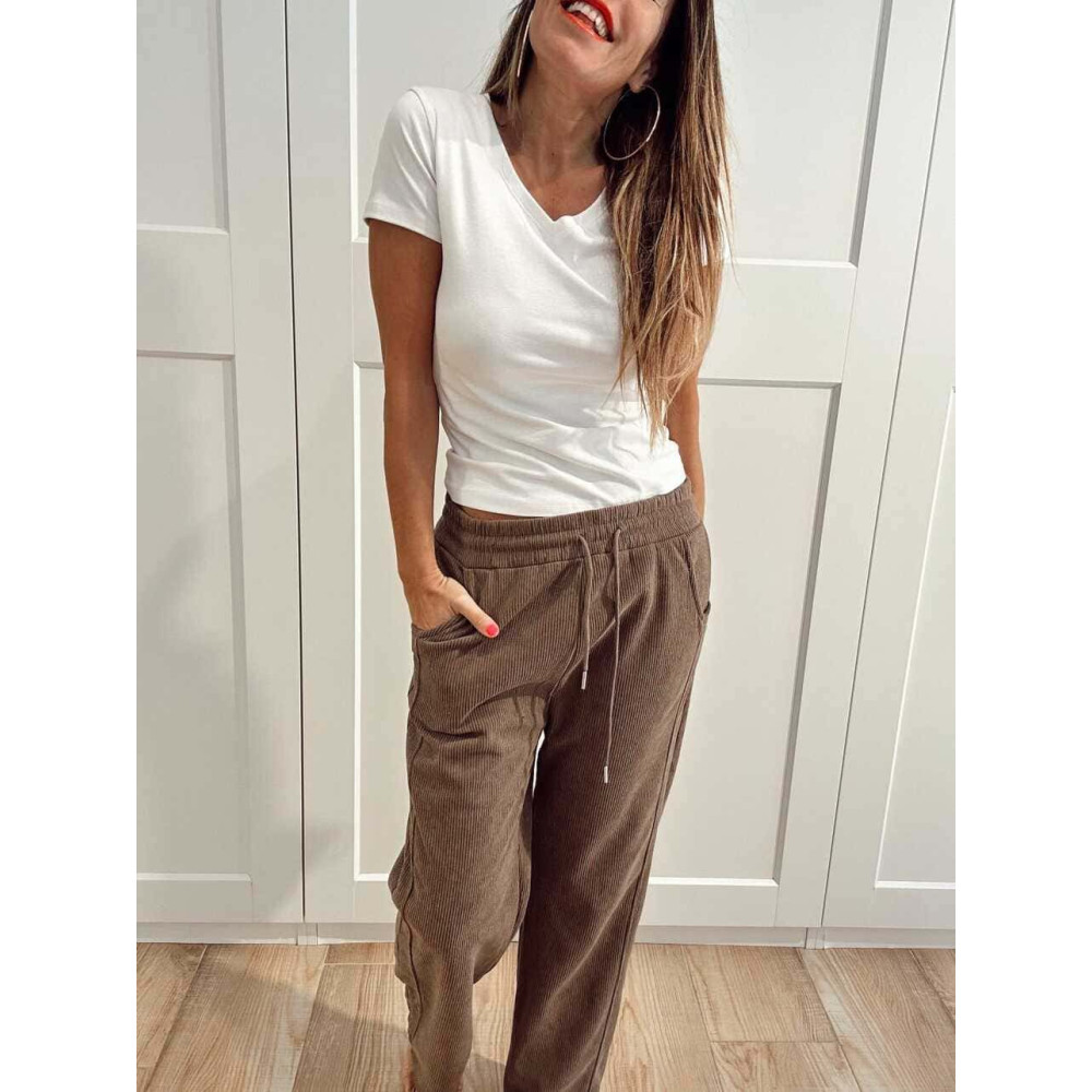 Pantalón Casual Pana NOAR Marrón HEVE