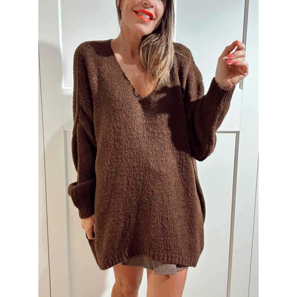 Maxi Punto Oversize GENBEL Marrón HEVE