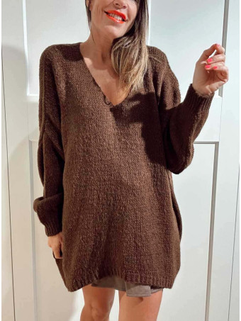 Maxi Punto Oversize GENBEL Marrón HEVE