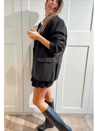 Blazer Básico Oversize ISARO Negro HEVE