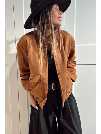 Chaqueta Efecto Ante ELYON Camel HEVE