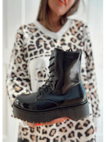 Bota Militar Plataforma WORNICK Negro HEVE