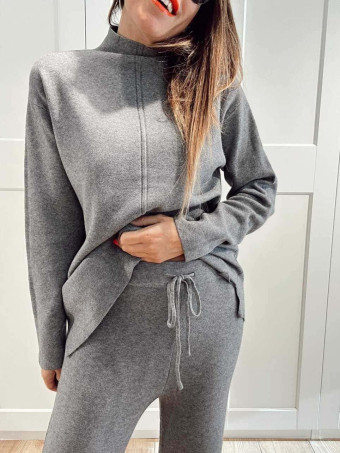 Conjunto Punto Jersey y Pantalón RATTLER Gris HEVE