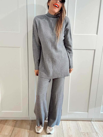 Conjunto Punto Jersey y Pantalón RATTLER Gris HEVE