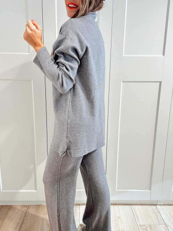 Conjunto Punto Jersey y Pantalón RATTLER Gris HEVE