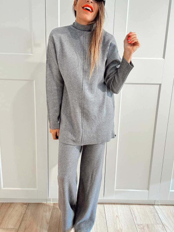 Conjunto Punto Jersey y Pantalón RATTLER Gris HEVE