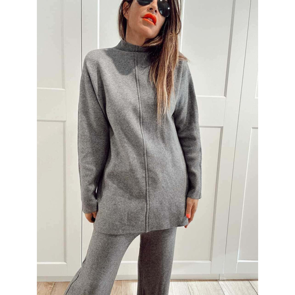 Conjunto Punto Jersey y Pantalón RATTLER Gris HEVE