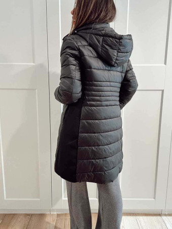 Abrigo Acolchado con Capucha SORENZA Negro HEVE