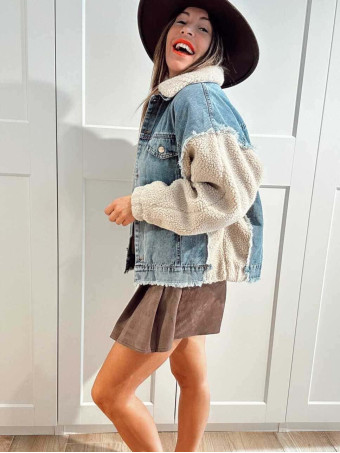 Cazadora Vaquera Combinada DRYLAND Blue Jean HEVE