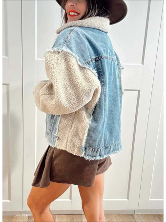 Cazadora Vaquera Combinada DRYLAND Blue Jean HEVE