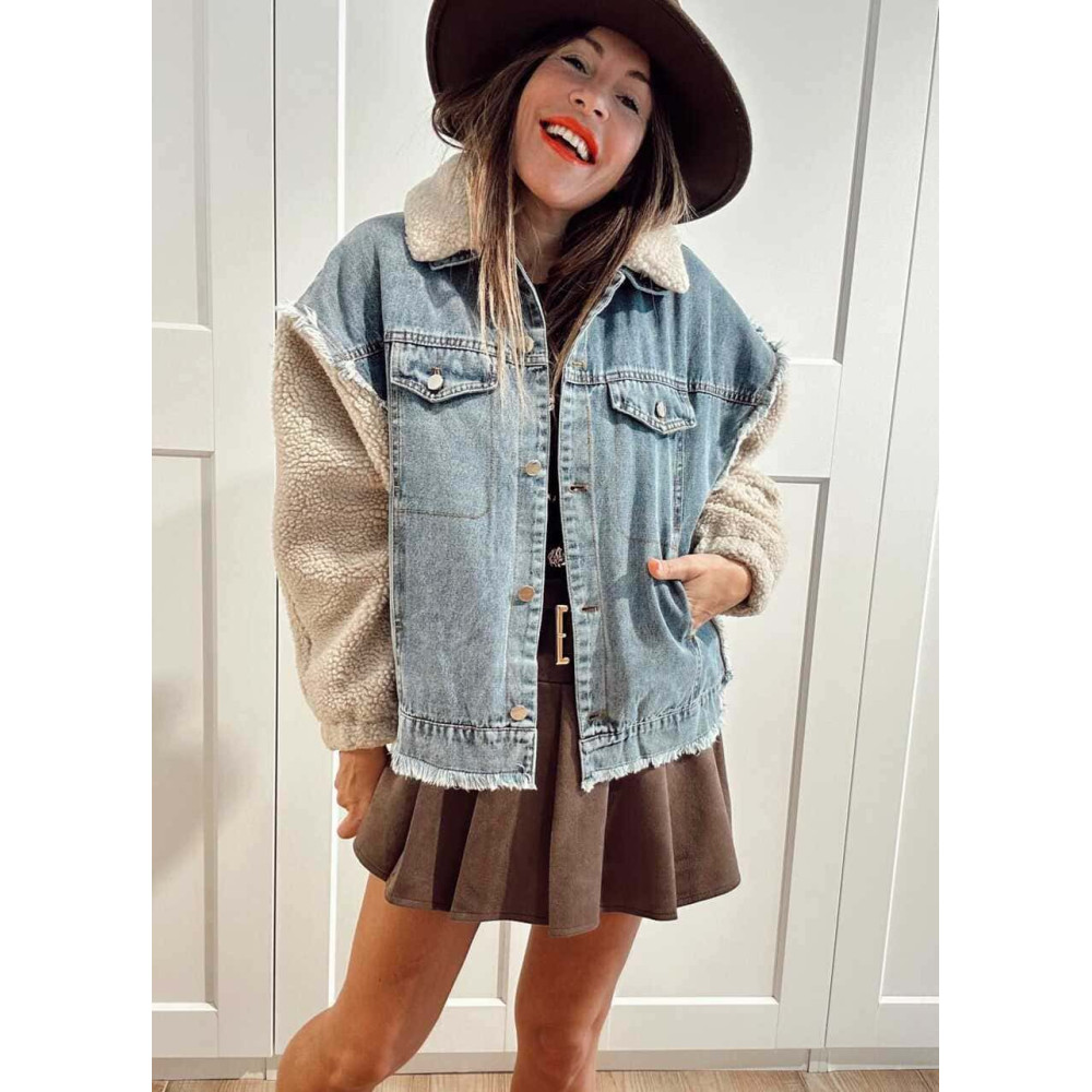 Cazadora Vaquera Combinada DRYLAND Blue Jean HEVE