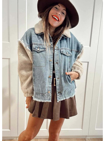 Cazadora Vaquera Combinada DRYLAND Blue Jean HEVE