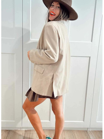 Blazer Básico Oversize ISARO Taupe HEVE