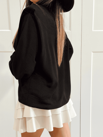 Blusa con Hombreras ELOWEN Negro HEVE