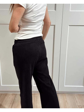 Pantalón Casual Pana EVELOR Negro HEVE