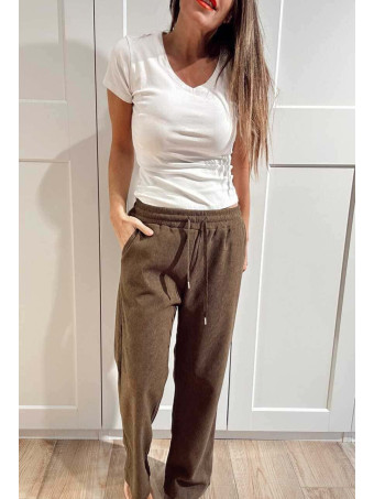 Pantalón Casual Pana EVELOR Marrón HEVE