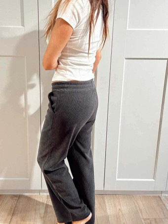 Pantalón Casual Pana EVELOR Gris Azulado HEVE