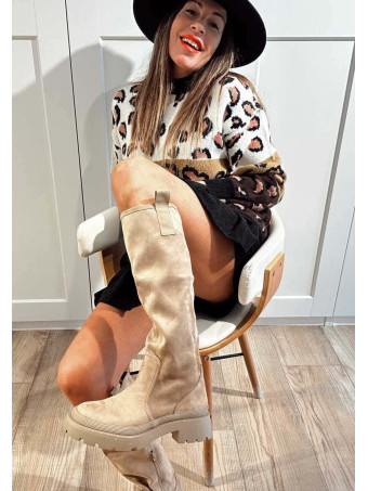 Bota Track Efecto Ante CROOKSTONE Camel HEVE