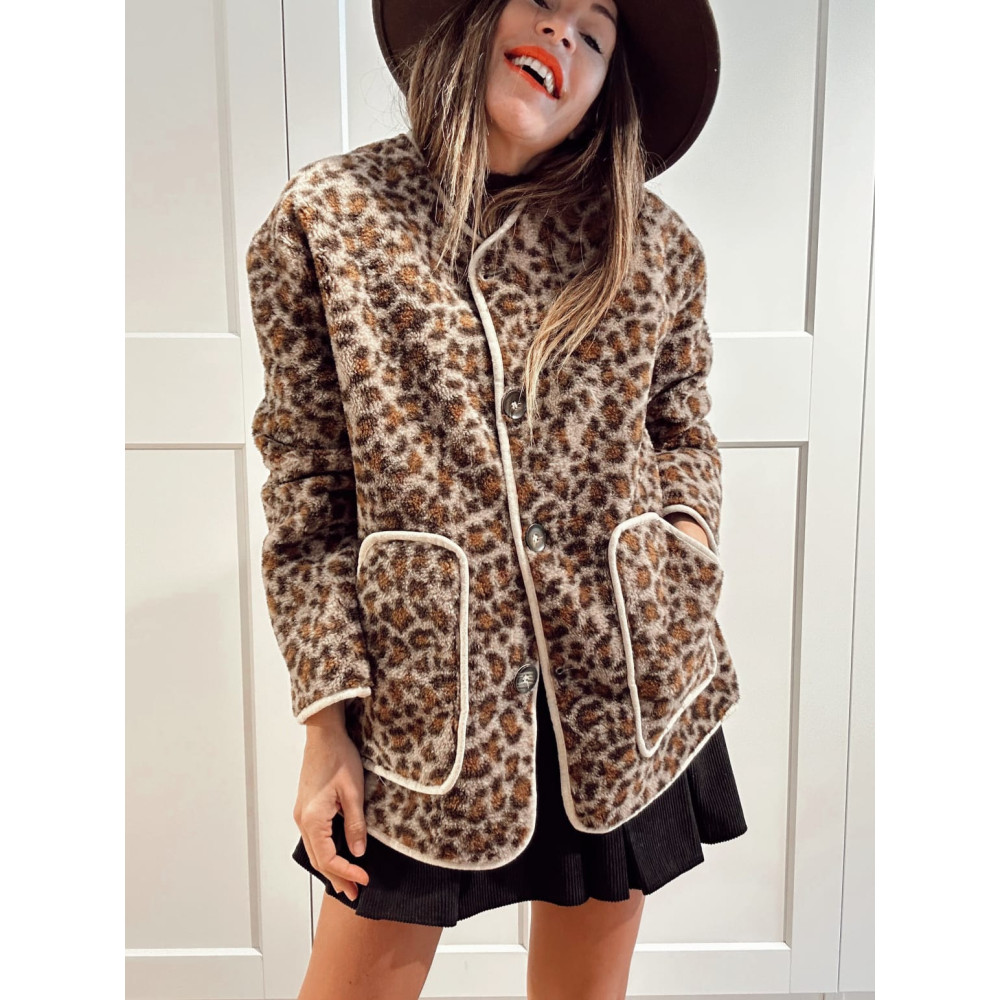 Chaqueta Reversible Animal Print TABITHA HEVE