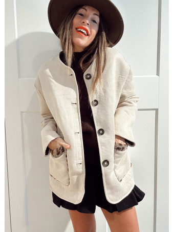 Chaqueta Reversible Animal Print TABITHA HEVE