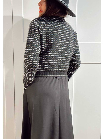 Chaqueta Punto Pespuntes VALTERIE Negro HEVE