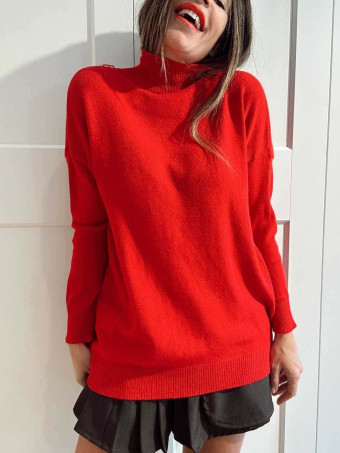 Punto Cuello Subido BORNELL Rojo HEVE