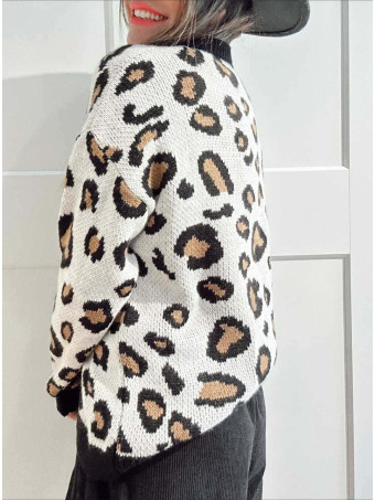 Jersey de Pico Print KERMESSE Beige/Negro HEVE