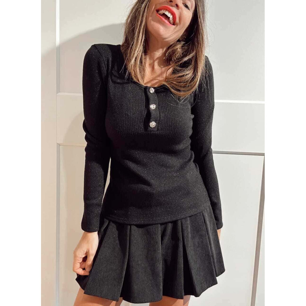 Punto Lúrex Canalé VYRA Negro HEVE