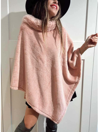 Poncho Pelo WHARMBY Rosa HEVE