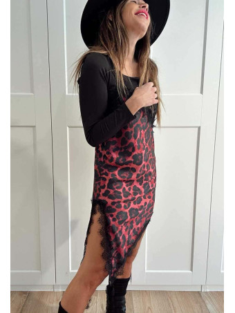 Vestido Lencero Print EONELA Berenjena HEVE