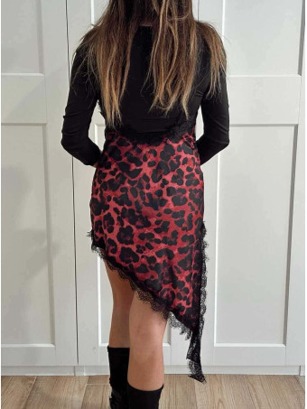 Vestido Lencero Print EONELA Berenjena HEVE