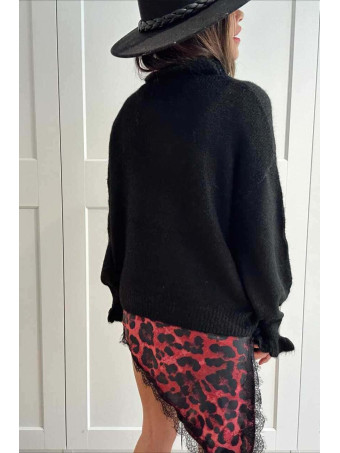 Jersey Ruffle AVIGNON Negro HEVE