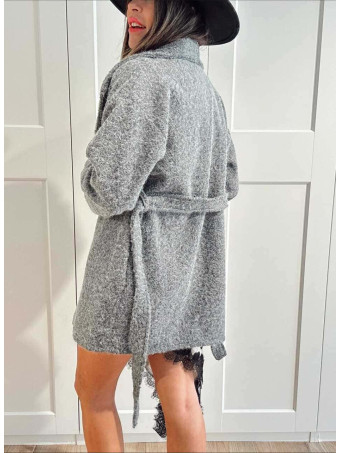 Abrigo Soft Maxi-Solapa JARLEEN Gris HEVE