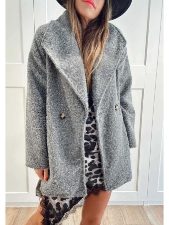 Abrigo Soft Maxi-Solapa JARLEEN Gris HEVE