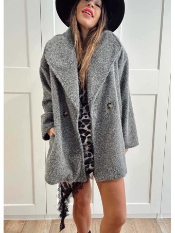 Abrigo Soft Maxi-Solapa JARLEEN Gris HEVE