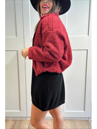 Chaqueta Rizo con Trabillas VANDREYA Burdeos HEVE