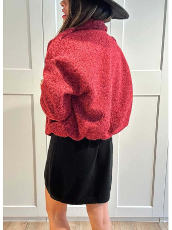 Chaqueta Rizo con Trabillas VANDREYA Burdeos HEVE