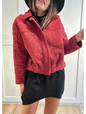 Chaqueta Rizo con Trabillas VANDREYA Burdeos HEVE