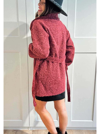 Abrigo Soft Maxi-Solapa JARLEEN Burdeos HEVE