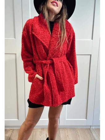 Abrigo Soft Maxi-Solapa JARLEEN Rojo HEVE