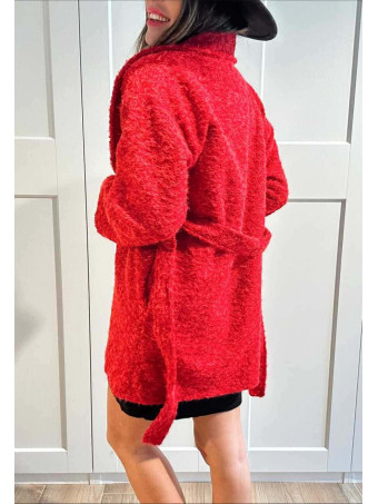 Abrigo Soft Maxi-Solapa JARLEEN Rojo HEVE