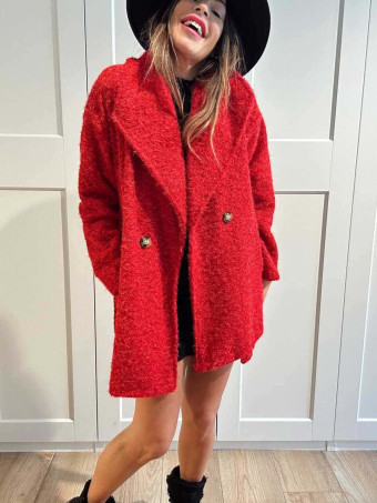 Abrigo Soft Maxi-Solapa JARLEEN Rojo HEVE