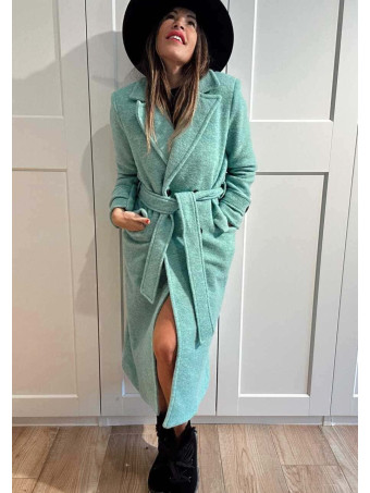 Abrigo Paño Doble Botonadura WIMBERLY Turquesa HEVE